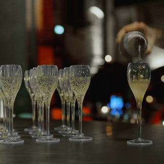 Italesse Prive Flûte set 6 champagne flûtes cc. 150 in clear glass Buy on Shopdecor ITALESSE collections