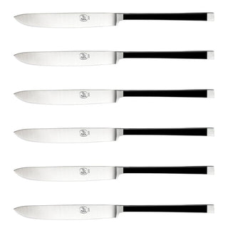Broggi Gualtiero Marchesi set 6 steak knives polished steel #variant# | Acquista i prodotti di BROGGI ora su ShopDecor