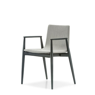 Pedrali Malmo 396 padded chair in fabric with ash armrests Buy on Shopdecor PEDRALI collections