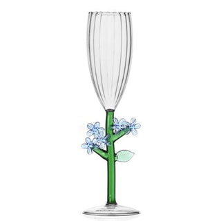 Ichendorf Botanica optical flute light blue flower by Alessandra Baldereschi Buy on Shopdecor ICHENDORF collections