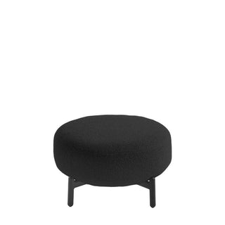 Kartell Lunam pouf in Orsetto fabric with black structure Kartell Orsetto 6 Grey - Buy now on ShopDecor - Discover the best products by KARTELL design
