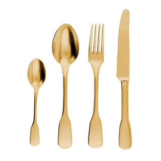 KnIndustrie Brick Lane Set 24 cutlery - PVD gold Buy on Shopdecor KNINDUSTRIE collections