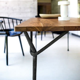 Magis Officina Table fixed table 200x90 cm. with walnut top Buy on Shopdecor MAGIS collections