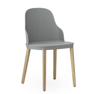 Normann Copenhagen Allez polypropylene chair with oak legs Normann Copenhagen Allez Grey - Buy now on ShopDecor - Discover the best products by NORMANN COPENHAGEN design