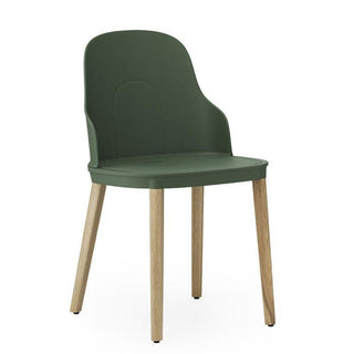 Normann Copenhagen Allez polypropylene chair with oak legs Normann Copenhagen Allez Park Green - Buy now on ShopDecor - Discover the best products by NORMANN COPENHAGEN design