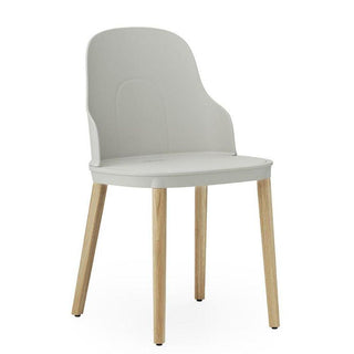 Normann Copenhagen Allez polypropylene chair with oak legs Normann Copenhagen Allez Warm grey - Buy now on ShopDecor - Discover the best products by NORMANN COPENHAGEN design