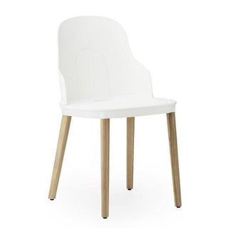 Normann Copenhagen Allez polypropylene chair with oak legs Normann Copenhagen Allez White - Buy now on ShopDecor - Discover the best products by NORMANN COPENHAGEN design