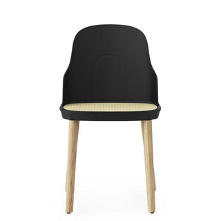 Normann Copenhagen Allez polypropylene chair with molded wicker seat and oak legs - Buy now on ShopDecor - Discover the best products by NORMANN COPENHAGEN design
