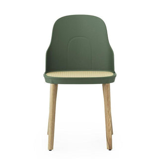 Normann Copenhagen Allez polypropylene chair with molded wicker seat and oak legs - Buy now on ShopDecor - Discover the best products by NORMANN COPENHAGEN design