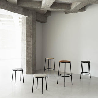 Normann Copenhagen Circa black steel stool h. 45 cm. - Buy now on ShopDecor - Discover the best products by NORMANN COPENHAGEN design