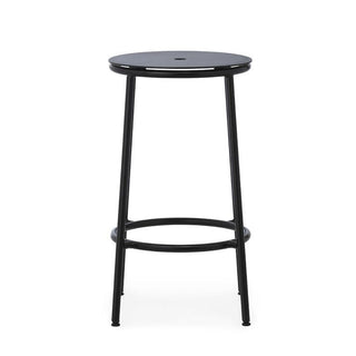 Normann Copenhagen Circa black steel stool h. 65 cm. Buy on Shopdecor NORMANN COPENHAGEN collections