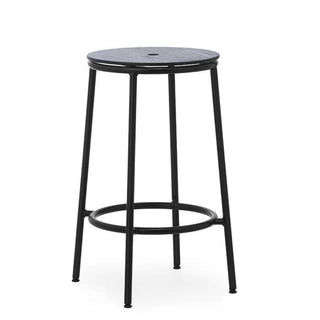 Normann Copenhagen Circa black steel stool with oak seat h. 65 cm. Normann Copenhagen Circa Black Oak - Buy now on ShopDecor - Discover the best products by NORMANN COPENHAGEN design