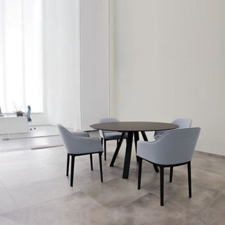 Pedrali Arki-table Fenix diam.139 cm. in black solid laminate Buy on Shopdecor PEDRALI collections