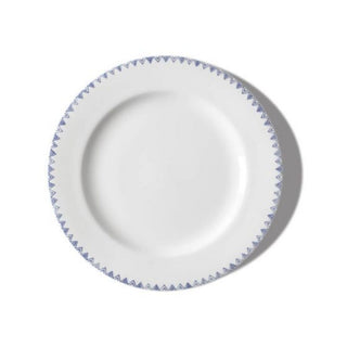 Schönhuber Franchi Shabbychic Dinner Plate white - triangles/strokes blue Buy on Shopdecor SCHÖNHUBER FRANCHI collections