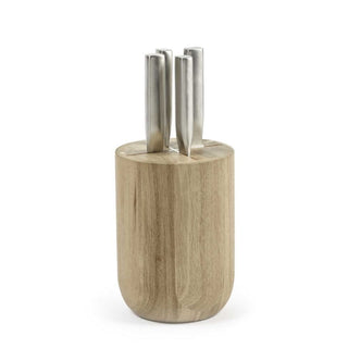 Serax Base set 4 knives with block in acacia wood Buy on Shopdecor SERAX collections