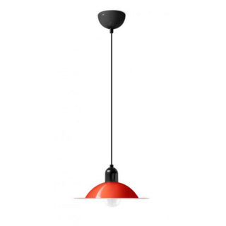 Stilnovo Lampiatta suspension lamp diam. 28 cm. White/Red - Buy now on ShopDecor - Discover the best products by STILNOVO design