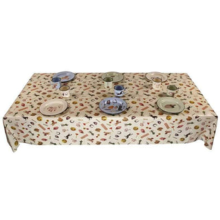 Seletti Toiletpaper tablecloth beige with mix of decors Buy on Shopdecor TOILETPAPER HOME collections