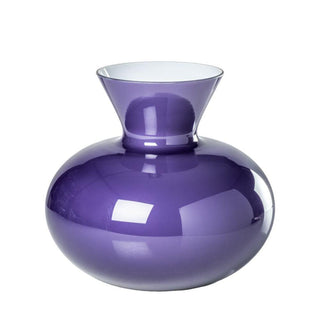 Venini Idria 706.41 opaline vase h. 27 cm. Venini Idria Indigo Inside Milk-White - Buy now on ShopDecor - Discover the best products by VENINI design