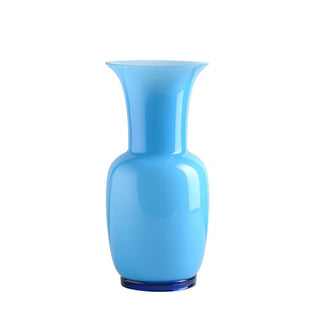 Venini Opalino 706.38 opaline vase with milk-white inside h. 30 cm. Venini Opalino Aquamarine Inside Milk-White - Buy now on ShopDecor - Discover the best products by VENINI design