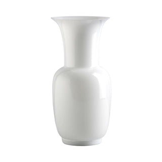 Venini Opalino 706.22 one-color vase h. 36 cm. Venini Opalino Milk-White Inside Milk-White - Buy now on ShopDecor - Discover the best products by VENINI design