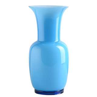 Venini Opalino 706.24 opaline vase with milk-white inside h. 42 cm. Venini Opalino Aquamarine Inside Milk-White - Buy now on ShopDecor - Discover the best products by VENINI design