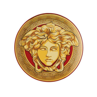 Versace meets Rosenthal Medusa Amplified Golden Coin plate diam. 17 cm. Buy on Shopdecor VERSACE HOME collections