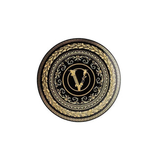 Versace meets Rosenthal Virtus Gala Black plate diam. 17 cm Buy on Shopdecor VERSACE HOME collections