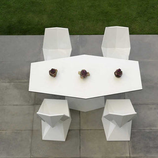 Vondom Vertex table with top HPL 180x94 cm white by Karim Rashid Buy on Shopdecor VONDOM collections