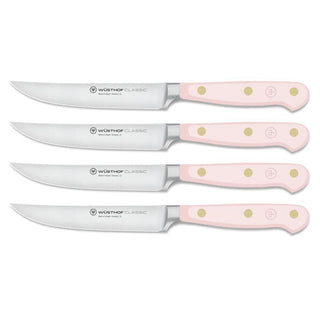 Wusthof Classic Color 4-piece steak knife set 12 cm. Wusthof Pink Himalayan Salt - Buy now on ShopDecor - Discover the best products by WÜSTHOF design