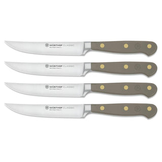 Wusthof Classic Color 4-piece steak knife set 12 cm. Wusthof Velvet Oyster - Buy now on ShopDecor - Discover the best products by WÜSTHOF design